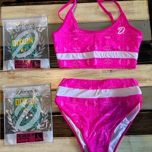 Dixxon Women's Pink Swim Set